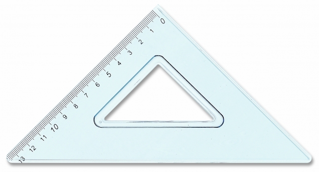 Trusa desen geometrie rigla 30 cm, 2 echere Arda 70420MAN